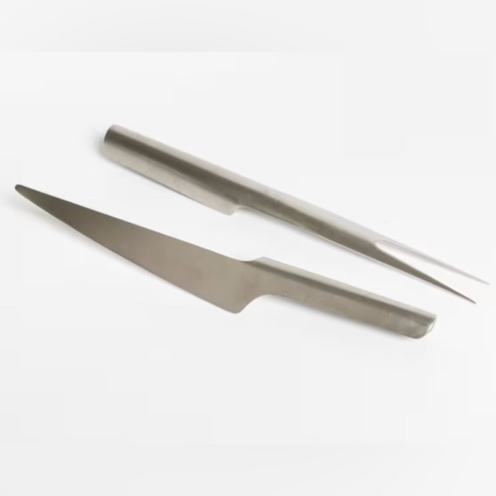 Georg Jensen Blue Shark Silver Carving Set